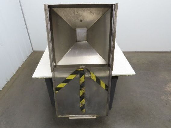 Haumiller Pneumatic Vibratory Parts Feeder Bin 24x24" Stainless Hopper