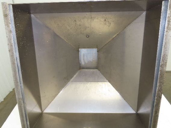 Haumiller Pneumatic Vibratory Parts Feeder Bin 24x24" Stainless Hopper