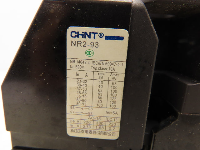 CHINT CJX2-40 Contactor Thermal Overload Relay 220V Coil