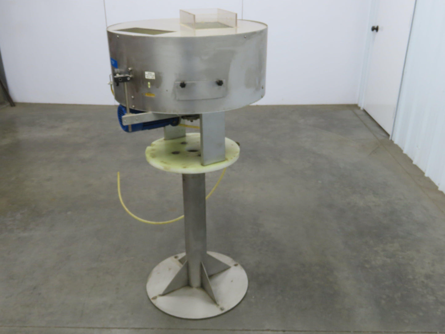 Marin G&C Rotary Orienting Aerosol Cap Sorter Stainless Bowl Pedestal Feeder 24"