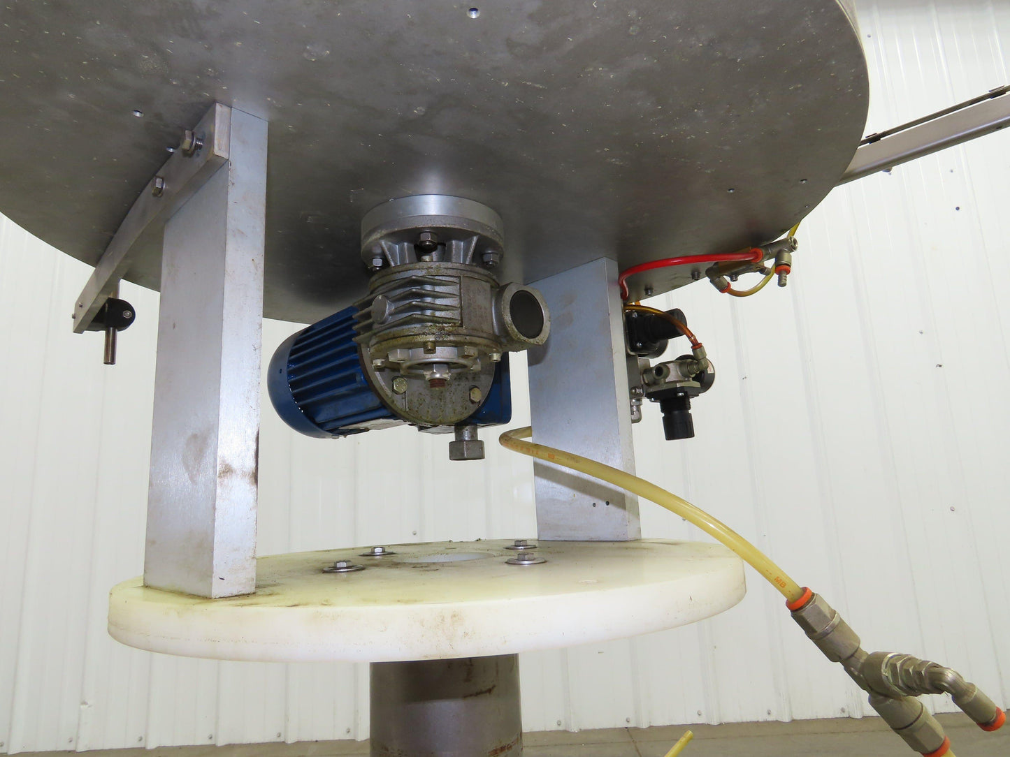 Marin G&C Rotary Orienting Aerosol Cap Sorter Stainless Bowl Pedestal Feeder 24"