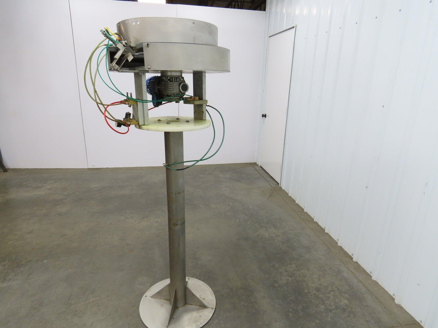 Marin G&C Rotary Orienting Aerosol Cap Sorter Stainless Bowl Pedestal Feeder 24"