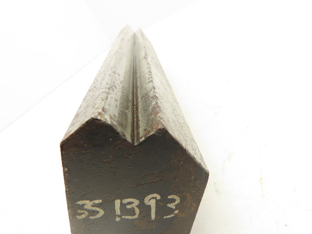 Press Brake Die 9-3/4" Long 90° V 1/2" Tang 1-47/64" W 2-3/4" H Offset