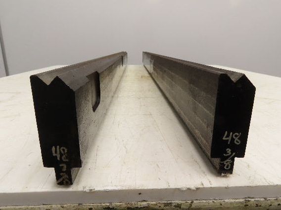 Press Brake Die Punch Set 48-1/4" Long 90° V 1-5/32" W 2-3/4" H 15/32x1/4" V