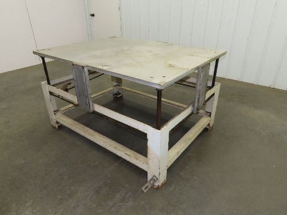 1" Aluminum Top Steel Base Work Bench Table 54"x 40"x 21-32"Adjustable Height