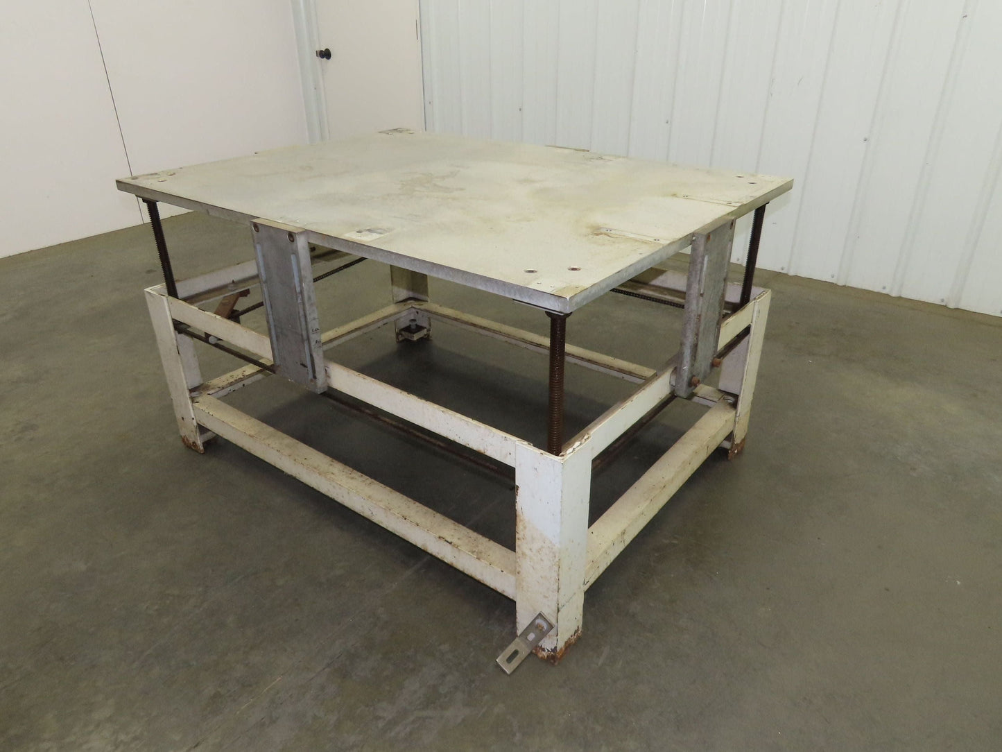 1" Aluminum Top Steel Base Work Bench Table 54"x 40"x 21-32"Adjustable Height