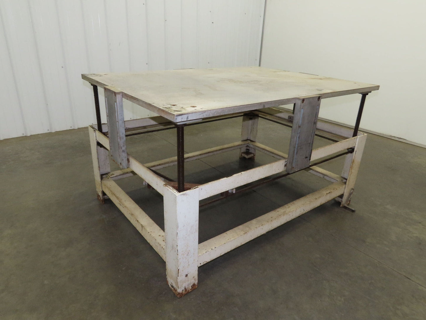 1" Aluminum Top Steel Base Work Bench Table 54"x 40"x 21-32"Adjustable Height
