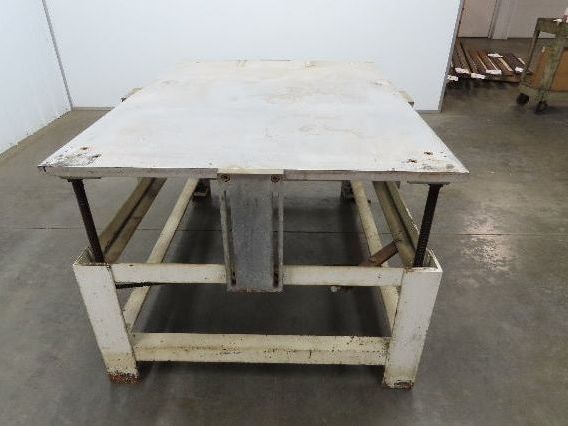1" Aluminum Top Steel Base Work Bench Table 54"x 40"x 21-32"Adjustable Height