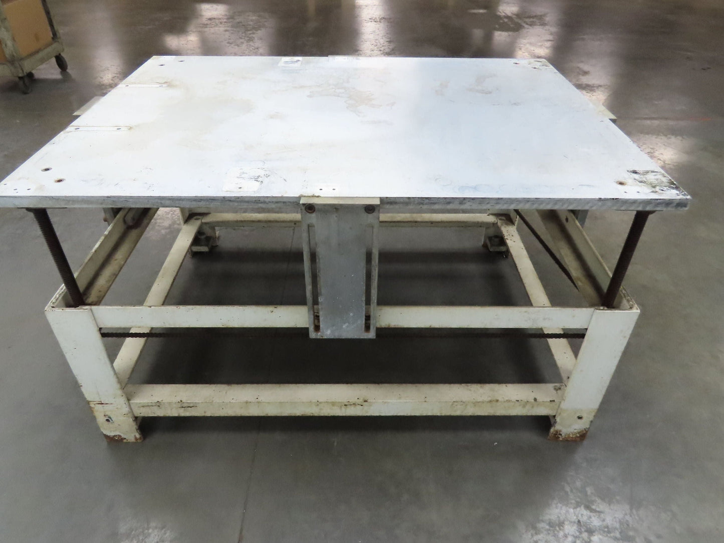 1" Aluminum Top Steel Base Work Bench Table 54"x 40"x 21-32"Adjustable Height