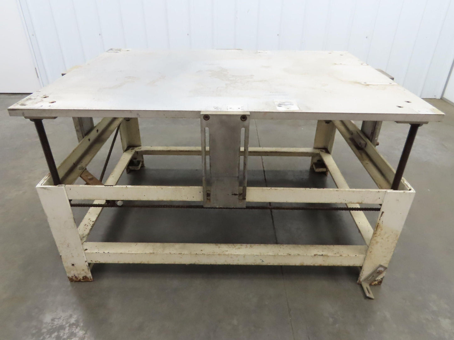 1" Aluminum Top Steel Base Work Bench Table 54"x 40"x 21-32"Adjustable Height