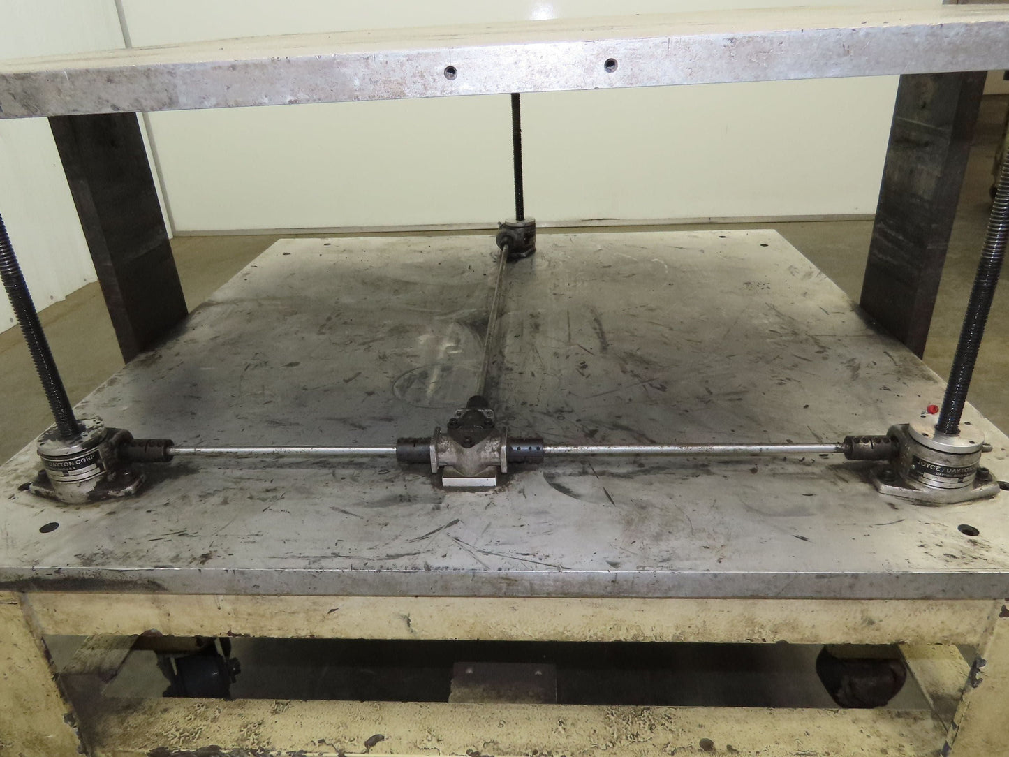 1" Aluminum Top Steel Base Work Bench Table 40"x40" x 25-36"Adjustable Height