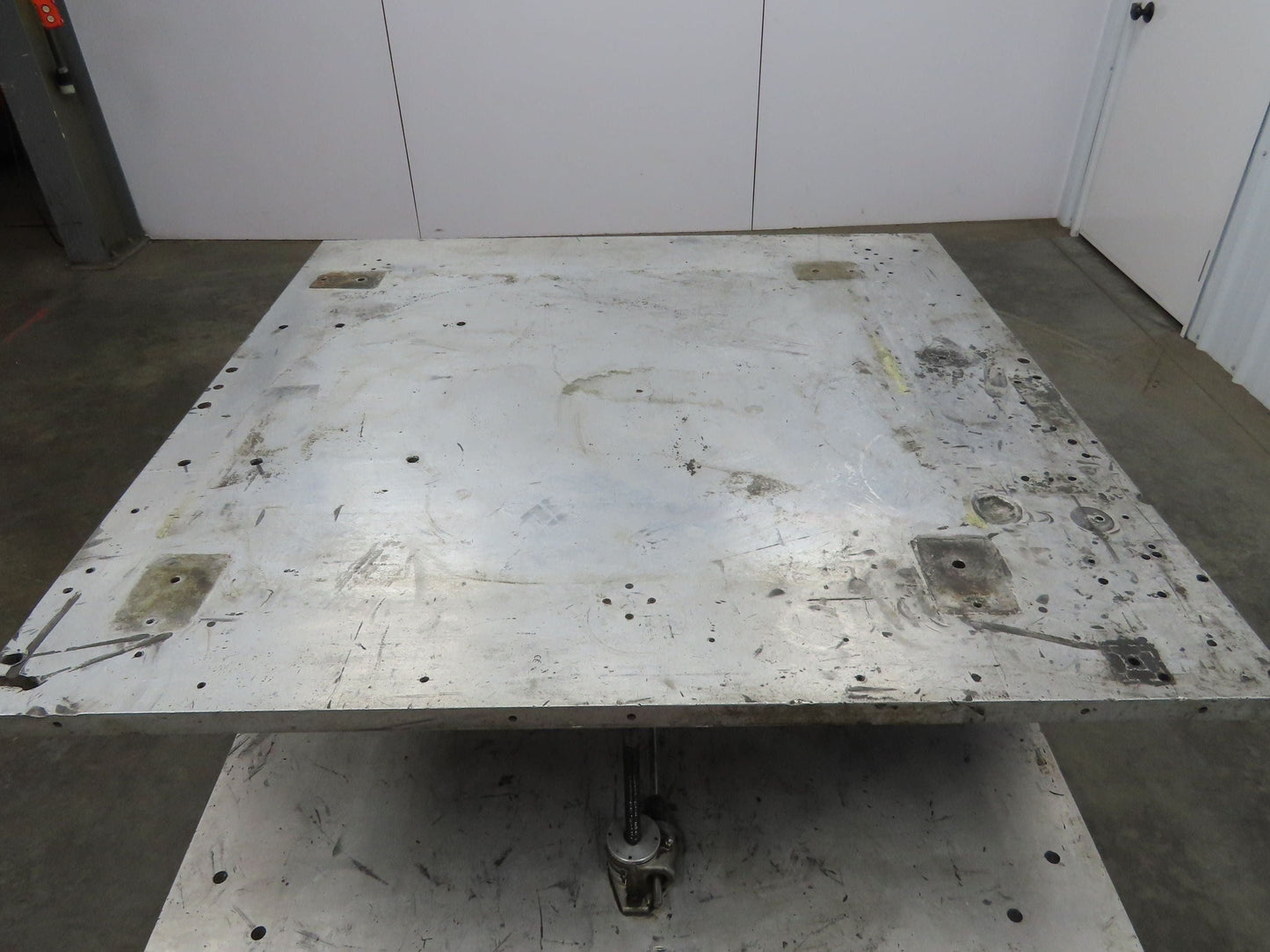 1" Aluminum Top Steel Base Work Bench Table 40"x40" x 25-36"Adjustable Height
