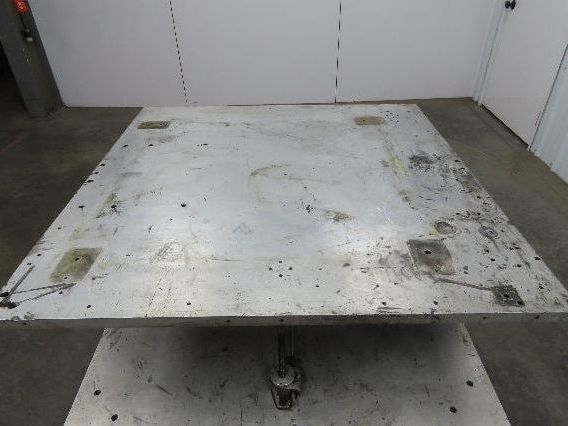 1" Aluminum Top Steel Base Work Bench Table 40"x40" x 25-36"Adjustable Height