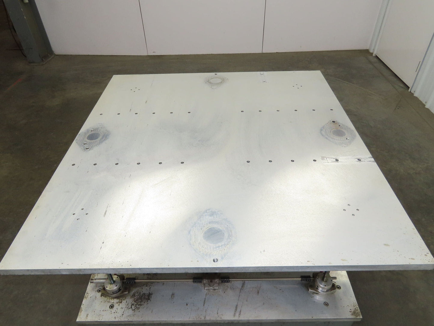 1" Aluminum Top Steel Base Work Bench Table 43"x45" x 18-30"Adjustable Height