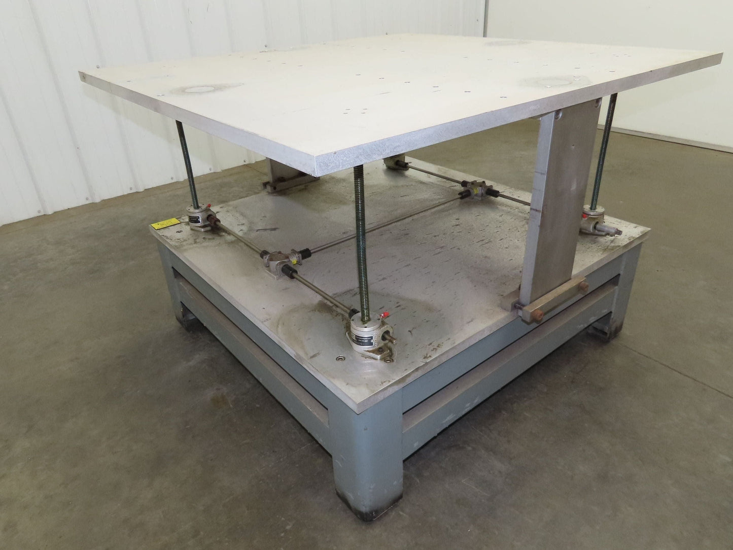 1" Aluminum Top Steel Base Work Bench Table 43"x45" x 18-30"Adjustable Height