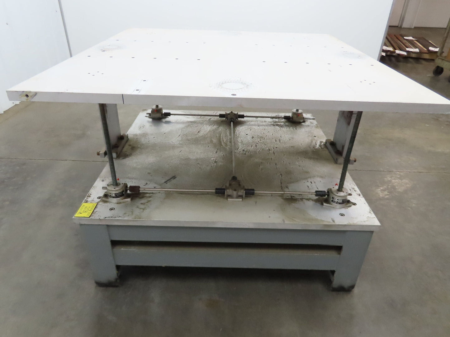 1" Aluminum Top Steel Base Work Bench Table 43"x45" x 18-30"Adjustable Height