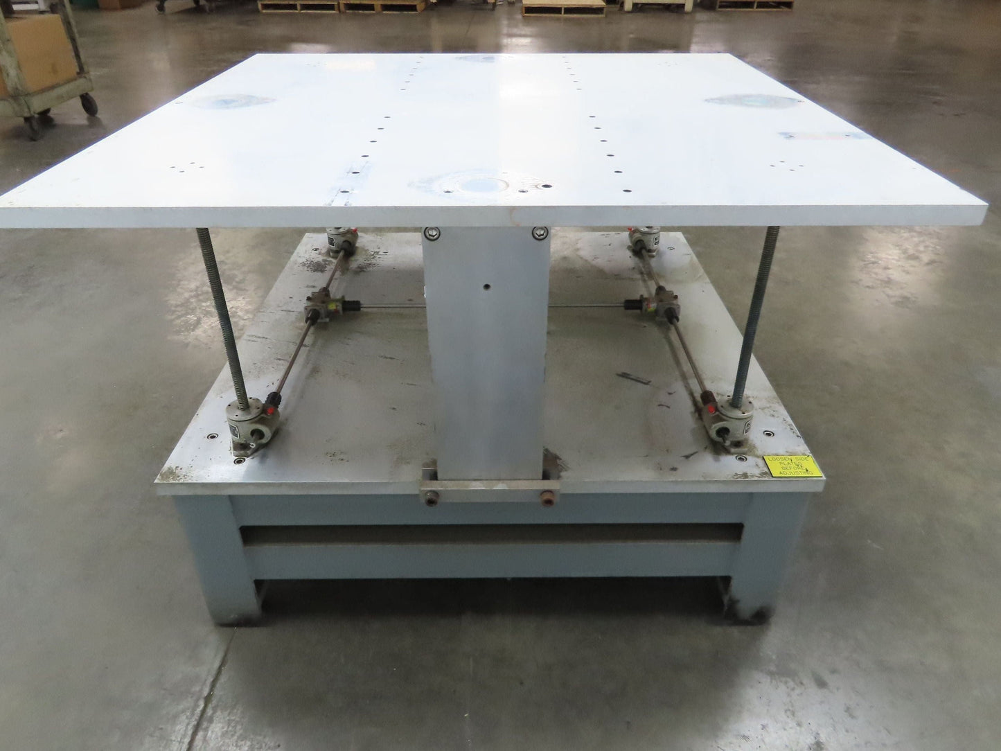 1" Aluminum Top Steel Base Work Bench Table 43"x45" x 18-30"Adjustable Height