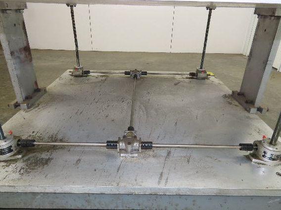 1" Aluminum Top Steel Base Work Bench Table 43"x45" x 18-30"Adjustable Height