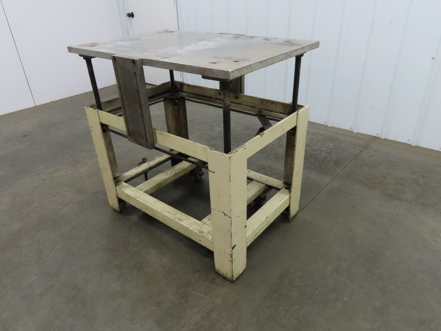 1" Aluminum Top Steel Base Work Bench Table 24"x36" x 26-36"Adjustable Height