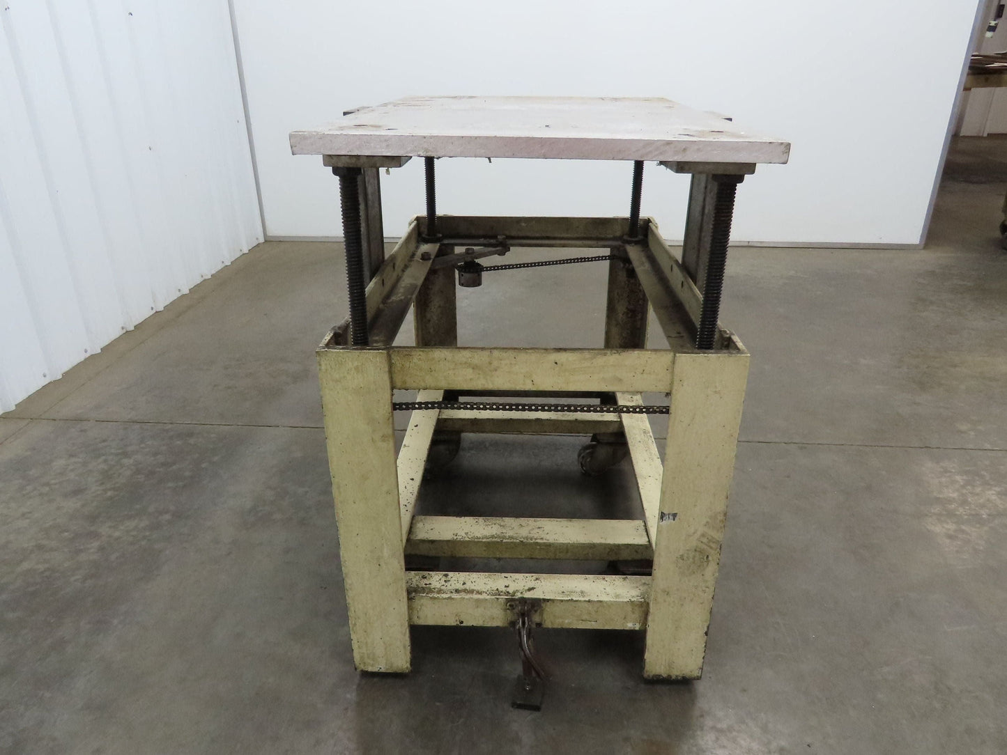 1" Aluminum Top Steel Base Work Bench Table 24"x36" x 26-36"Adjustable Height