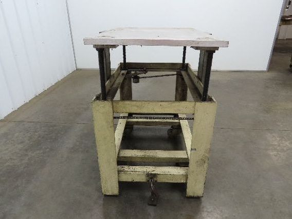 1" Aluminum Top Steel Base Work Bench Table 24"x36" x 26-36"Adjustable Height