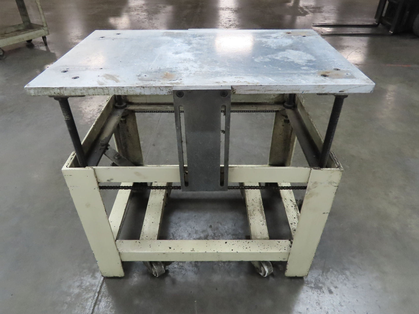 1" Aluminum Top Steel Base Work Bench Table 24"x36" x 26-36"Adjustable Height