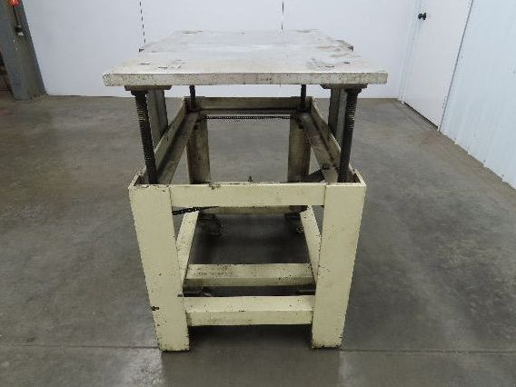 1" Aluminum Top Steel Base Work Bench Table 24"x36" x 26-36"Adjustable Height