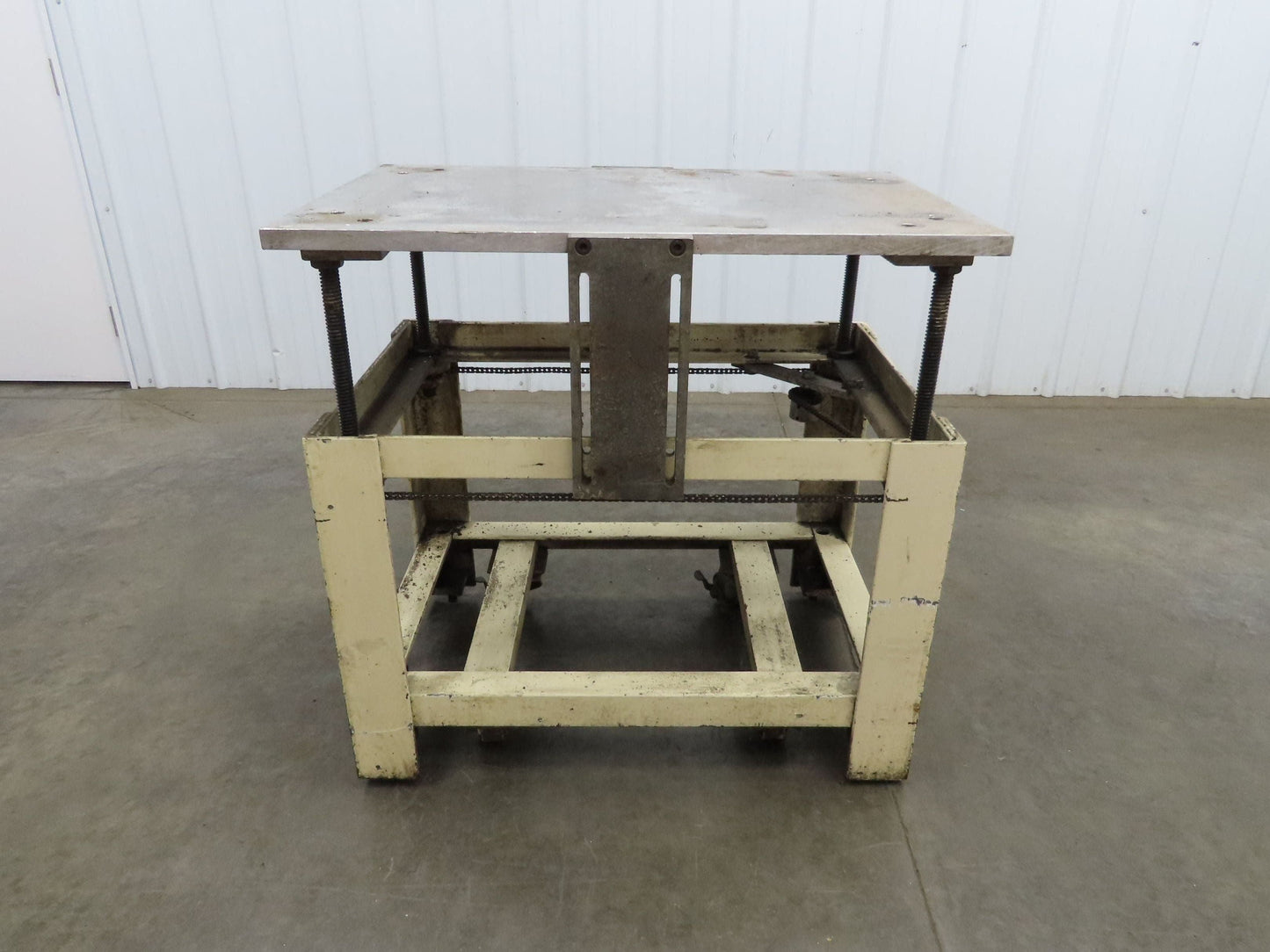 1" Aluminum Top Steel Base Work Bench Table 24"x36" x 26-36"Adjustable Height