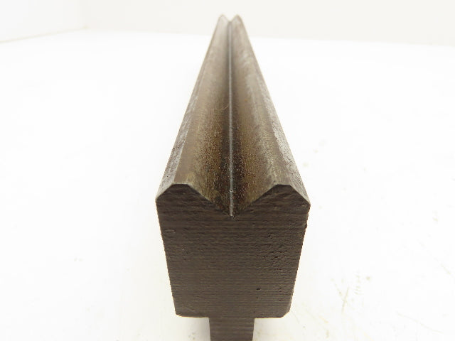 Press Brake Die 14-5/8" Long 90° V 1/2" Tang 1-7/32" W 1-3/4" H