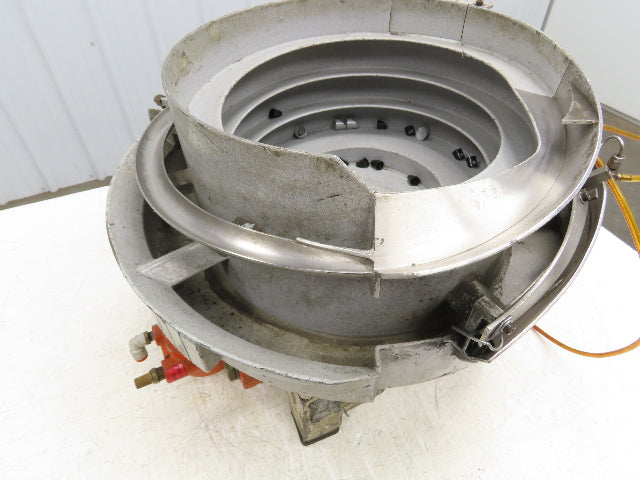 Fortville Feeders Vibco 250 Pneumatic Vibratory Parts Feeder 20" Stainless Bowl