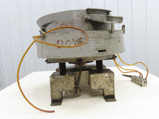 Fortville Feeders Vibco 250 Pneumatic Vibratory Parts Feeder 20" Stainless Bowl