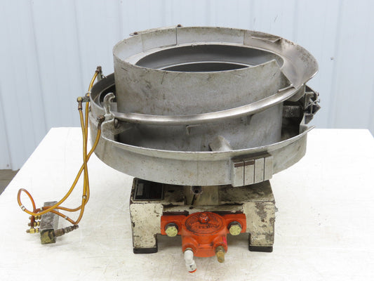 Fortville Feeders Vibco 250 Pneumatic Vibratory Parts Feeder 20" Stainless Bowl