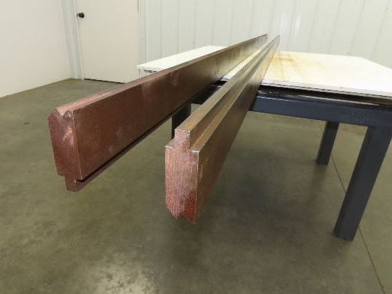 Press Brake Die Punch Set 120-7/16" Long Double 90° V 7/16" Wide 1/2" Tang