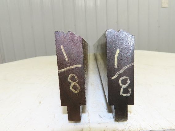 Press Brake Punch Die Set 73" Long 90°V 1/2" Tang 15/16" W 2-3/4" H