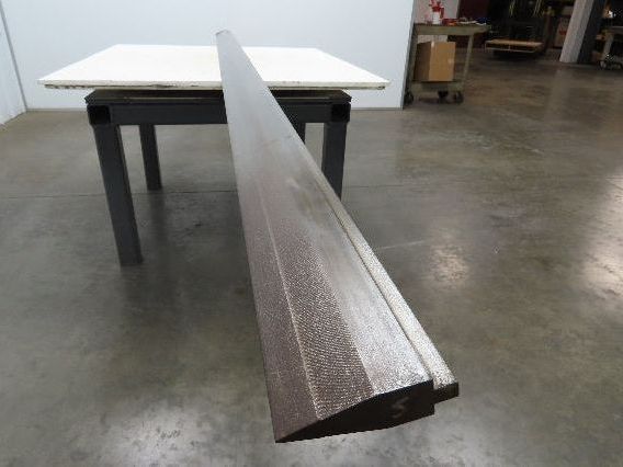 Press Brake Punch Die 144-7/16" Long 25° Acute V 1/2" Tang 1-7/32" W 3-13/16" H
