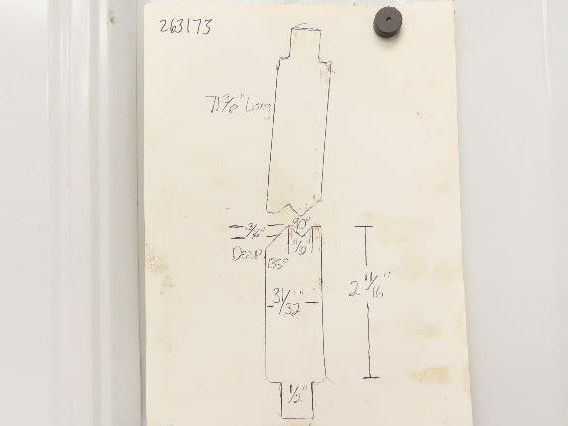 Press Brake Punch Die Set 71-3/8" Long 90° V 1/2" Tang 31/32" W 2-11/16" H