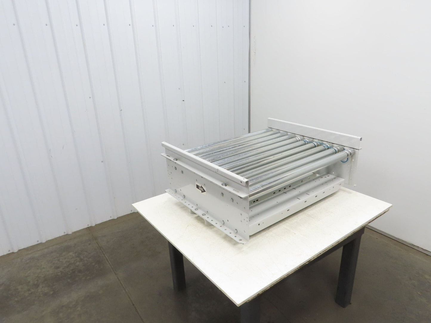Roach 36"BF x 30"L Powered Roller Conveyor Section 130VDC O-Ring Belt Drive