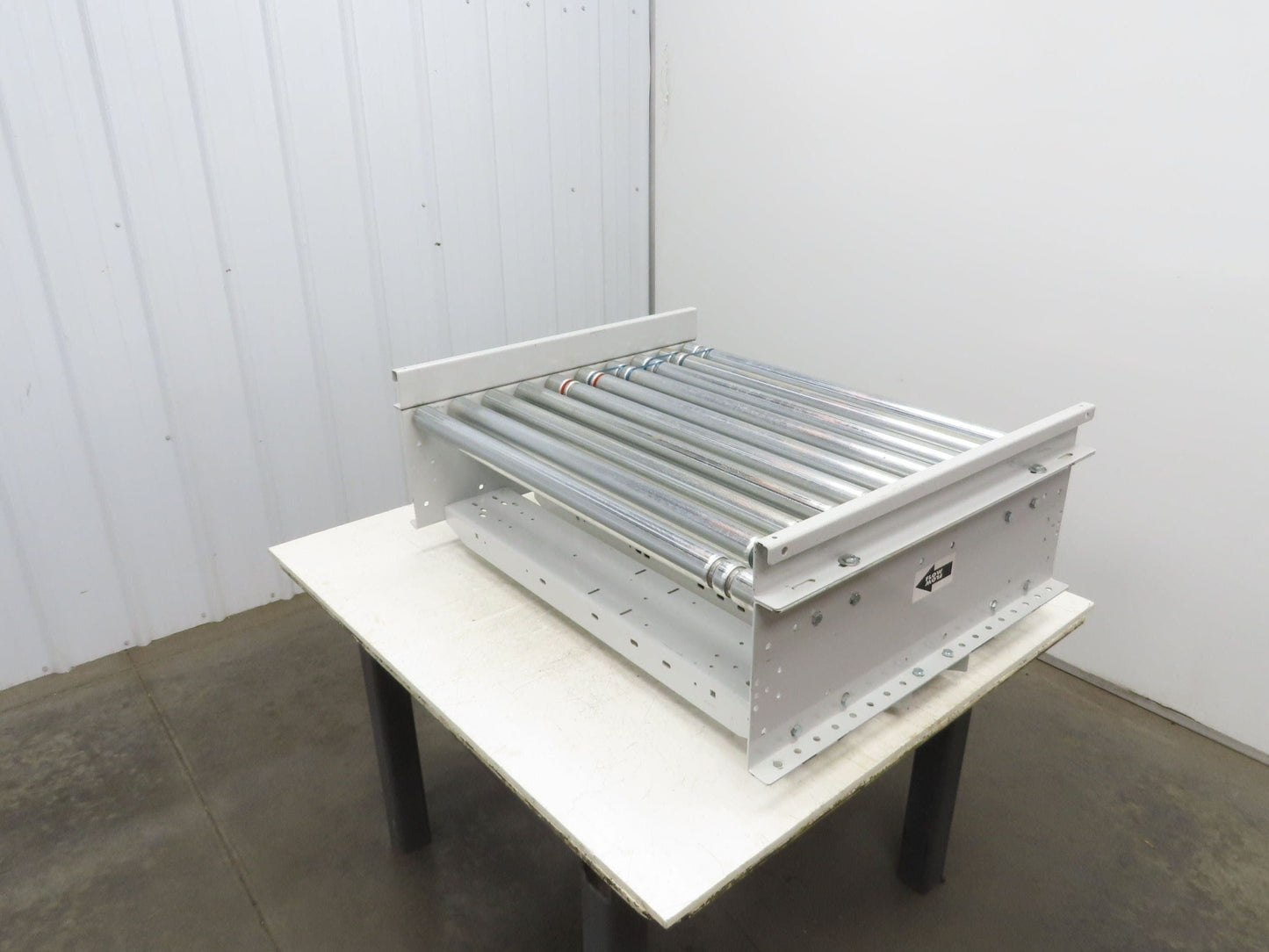 Roach 36"BF x 30"L Powered Roller Conveyor Section 130VDC O-Ring Belt Drive