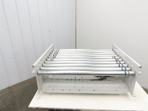 Roach 36"BF x 30"L Powered Roller Conveyor Section 130VDC O-Ring Belt Drive