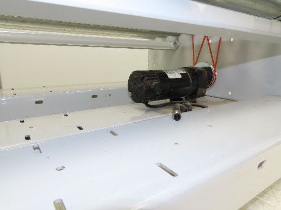 Roach 36"BF x 30"L Powered Roller Conveyor Section 130VDC O-Ring Belt Drive
