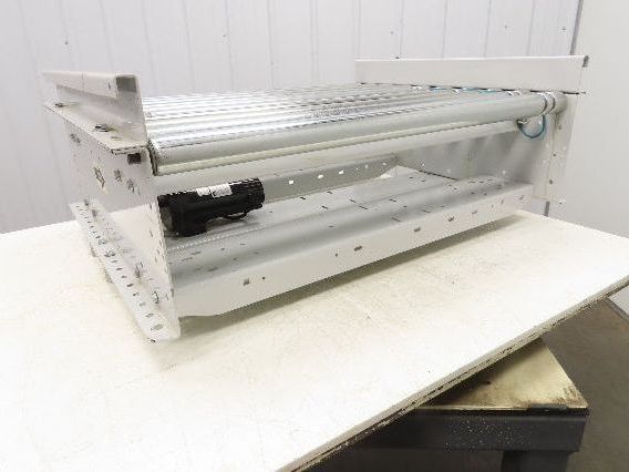 Roach 36"BF x 30"L Powered Roller Conveyor Section 130VDC O-Ring Belt Drive