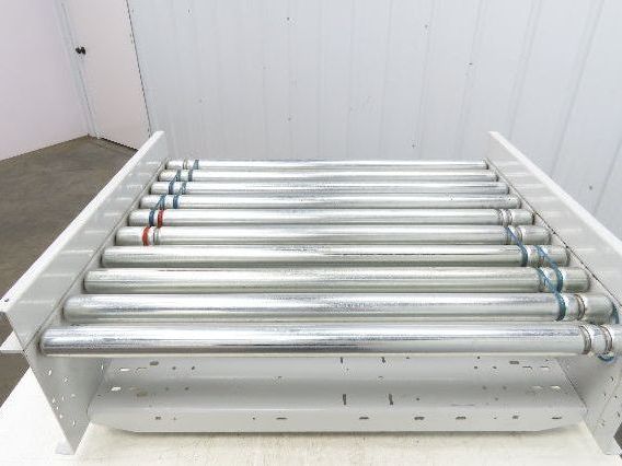 Roach 36"BF x 30"L Powered Roller Conveyor Section 130VDC O-Ring Belt Drive