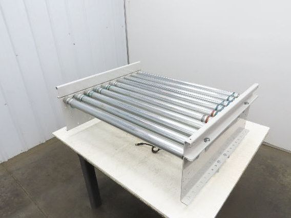 Roach 36"BF x 30"L Powered Roller Conveyor Section 130VDC O-Ring Belt Drive
