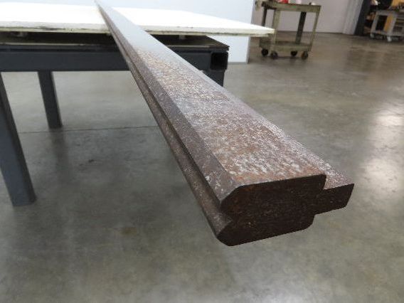 Press Brake Die 123-3/8" Long 90° V 1/2" Tang 1-1/16" W 1-11/16" H