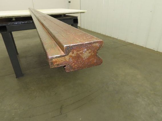 Press Brake Die 146-1/16" Long 90° V 1/2" Tang 1-7/32" W 1-3/4" H
