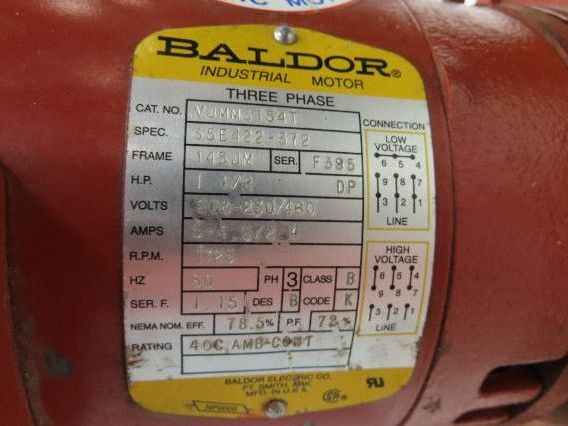 Bell & Gossett Series 80 Centrifugal Pump 1.5x1.5.x9.5" Flanged 80gpm 1.5Hp 460V