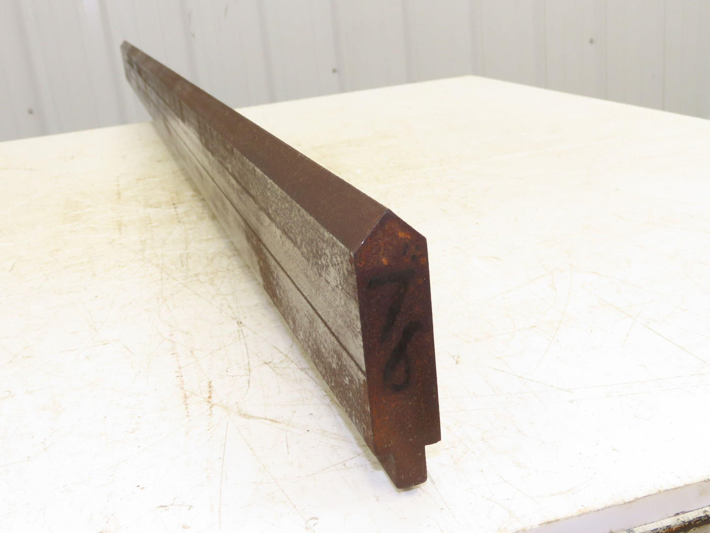 Press Brake Punch Die 75-15/16" Long 85° V 1/2" Tang 1-1/16" W 3-3/4" H
