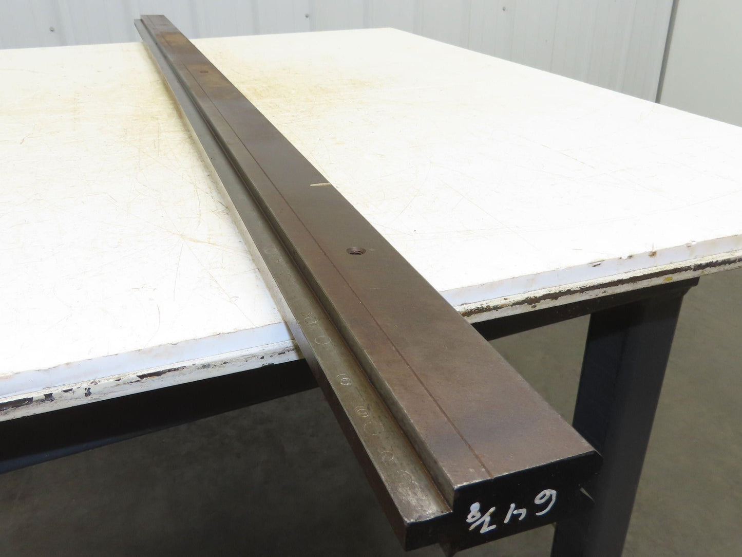 Press Brake Die 64-15/16" Long 90° V 1/2" Tang 1-1/8" W 2-9/32" W
