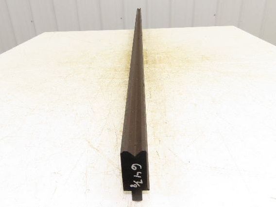 Press Brake Die 64-15/16" Long 90° V 1/2" Tang 1-1/8" W 2-9/32" W