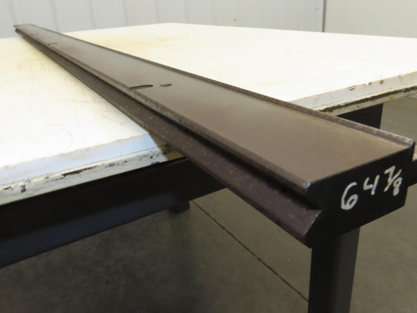 Press Brake Die 64-15/16" Long 90° V 1/2" Tang 1-1/8" W 2-9/32" W